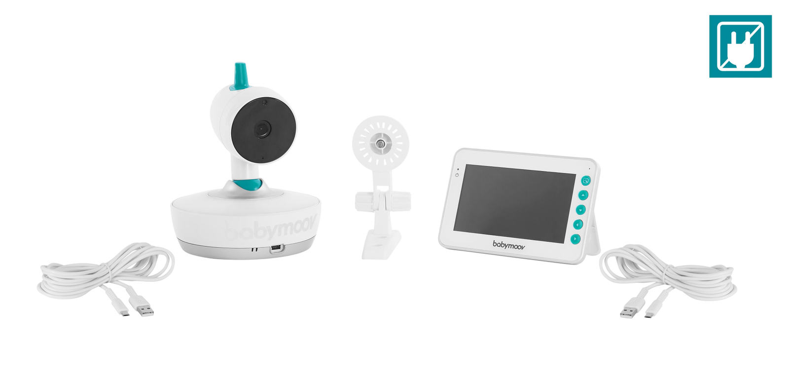 Babymoov YOO-Moov 360° Video-Babyphone mit 4,3-Zoll-Display