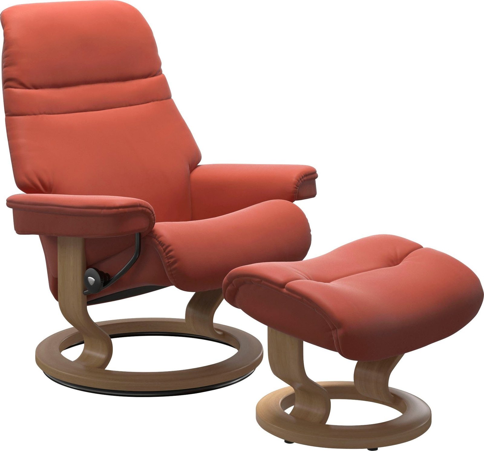 Stressless Sunrise Relaxsessel mit Hocker, Leder