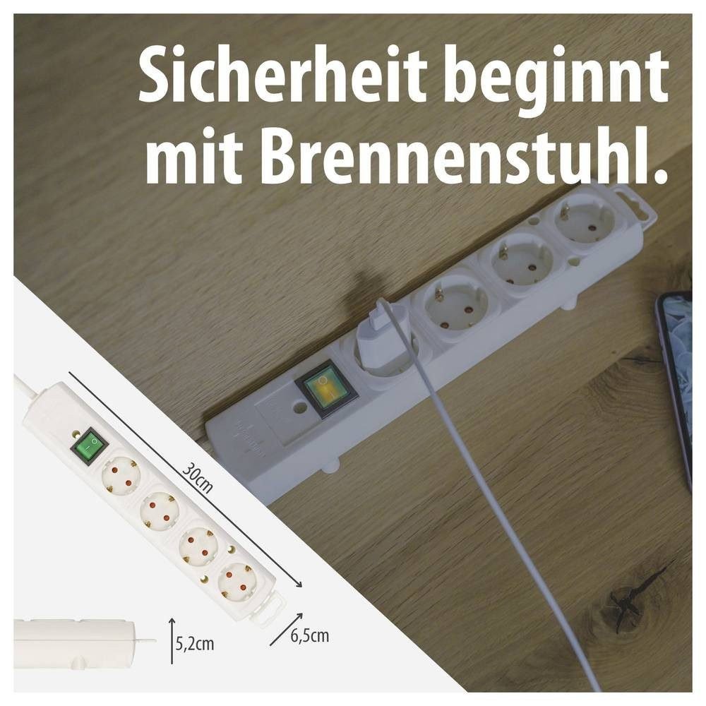 Brennenstuhl Comfort-Line Plus Steckdosenleiste 4-fach 2 m (1153120100)