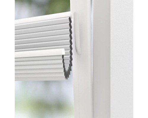 SOLUNA Wabenplissee verdunkelnd thermo weiß 40 x 130 cm ohne Bohren