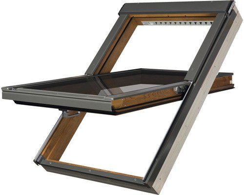 Fakro PTP-V GO P2 Schwingfenster Eichendekor 78 x 118 cm
