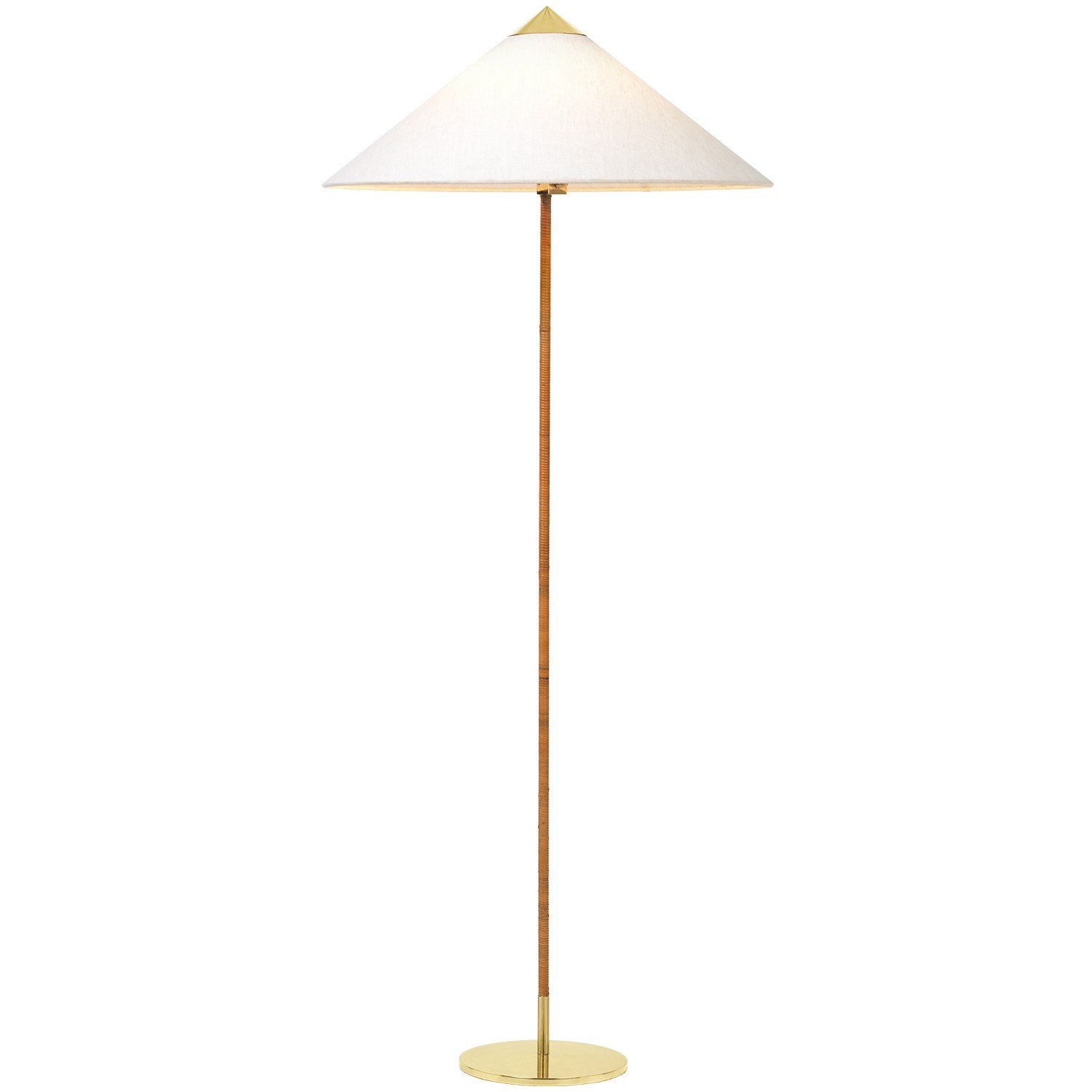 GUBI Paavo Tynell 9602 Stehleuchte Messing Canvas