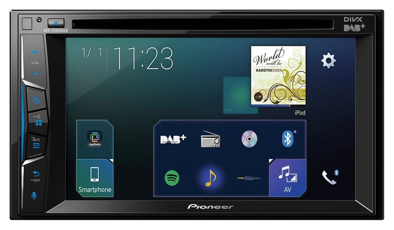 Pioneer AVH-Z3000DAB 2-DIN Autoradio mit 6,2-Zoll-Touchscreen und DAB+