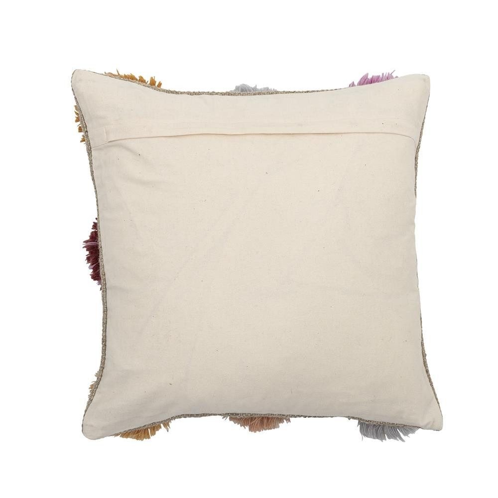Bloomingville Somma Dekokissen Wolle Bunt 50 × 50 cm Blumenmotiv