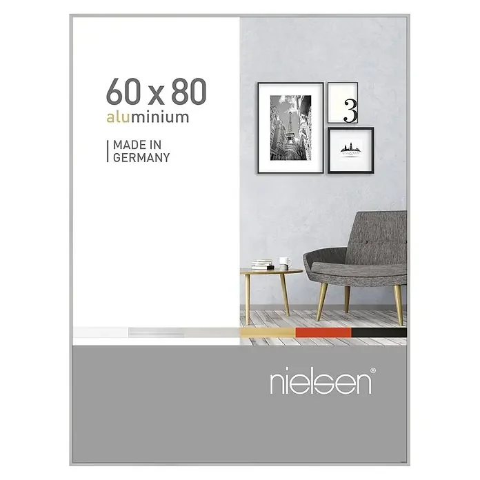 Nielsen Pixel Alu-Bilderrahmen 60 × 80 cm Mattsilber
