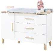 Pinolino Wickelkommode Lumi extrabreit mit Wickelaufsatz