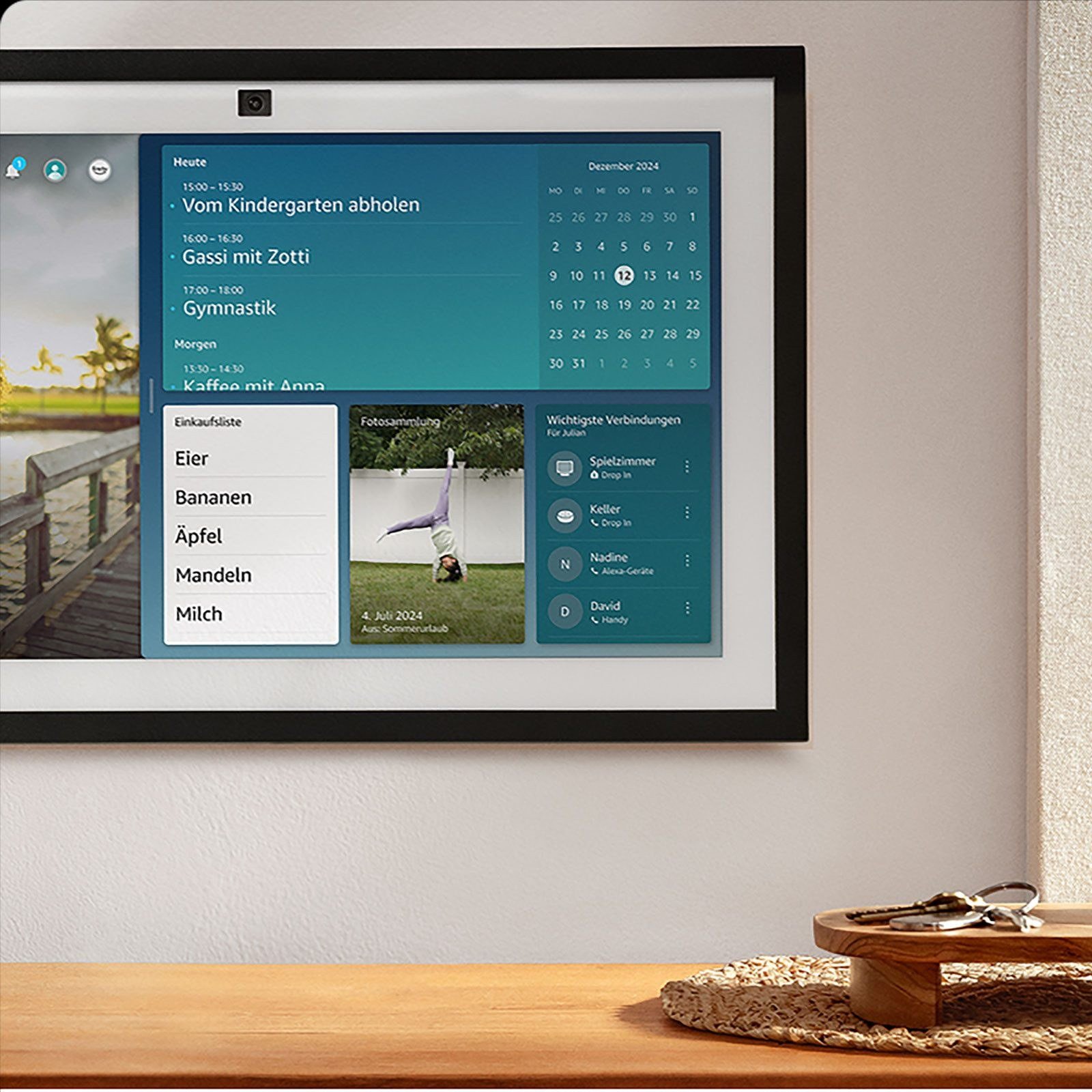 Amazon Echo Show 21 Smart Display mit Alexa und Fernbedienung