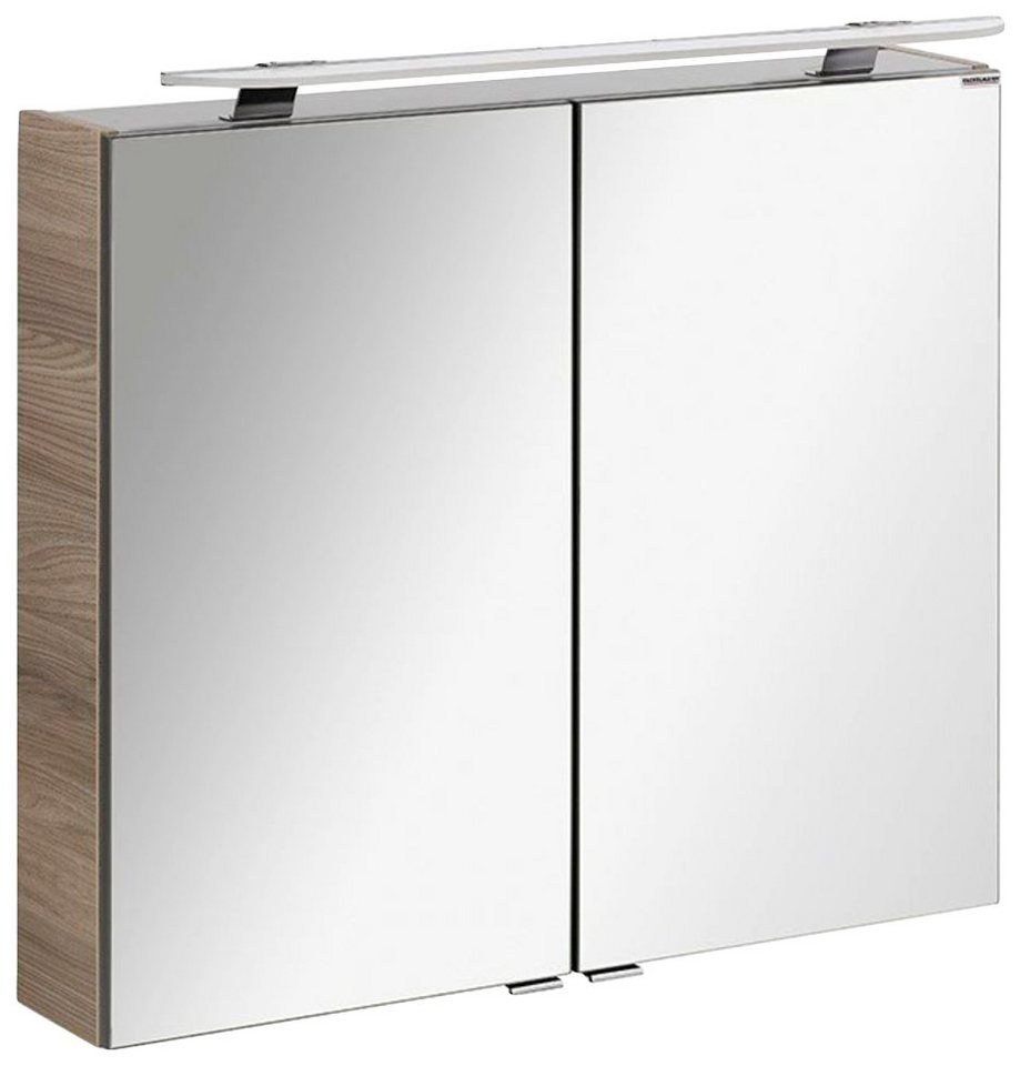 Fackelmann LX 80 LED-Spiegelschrank 80 cm mit Steckdose