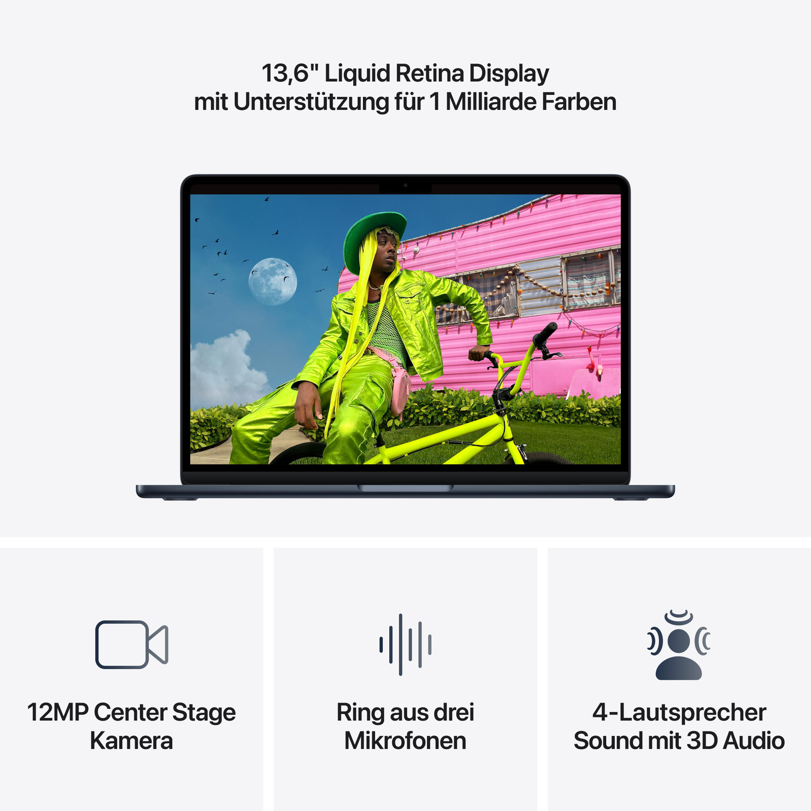 Apple MacBook Air 13 Zoll (2026) M5 10-Core CPU, 10-Core GPU, 24 GB RAM, 1 TB SSD