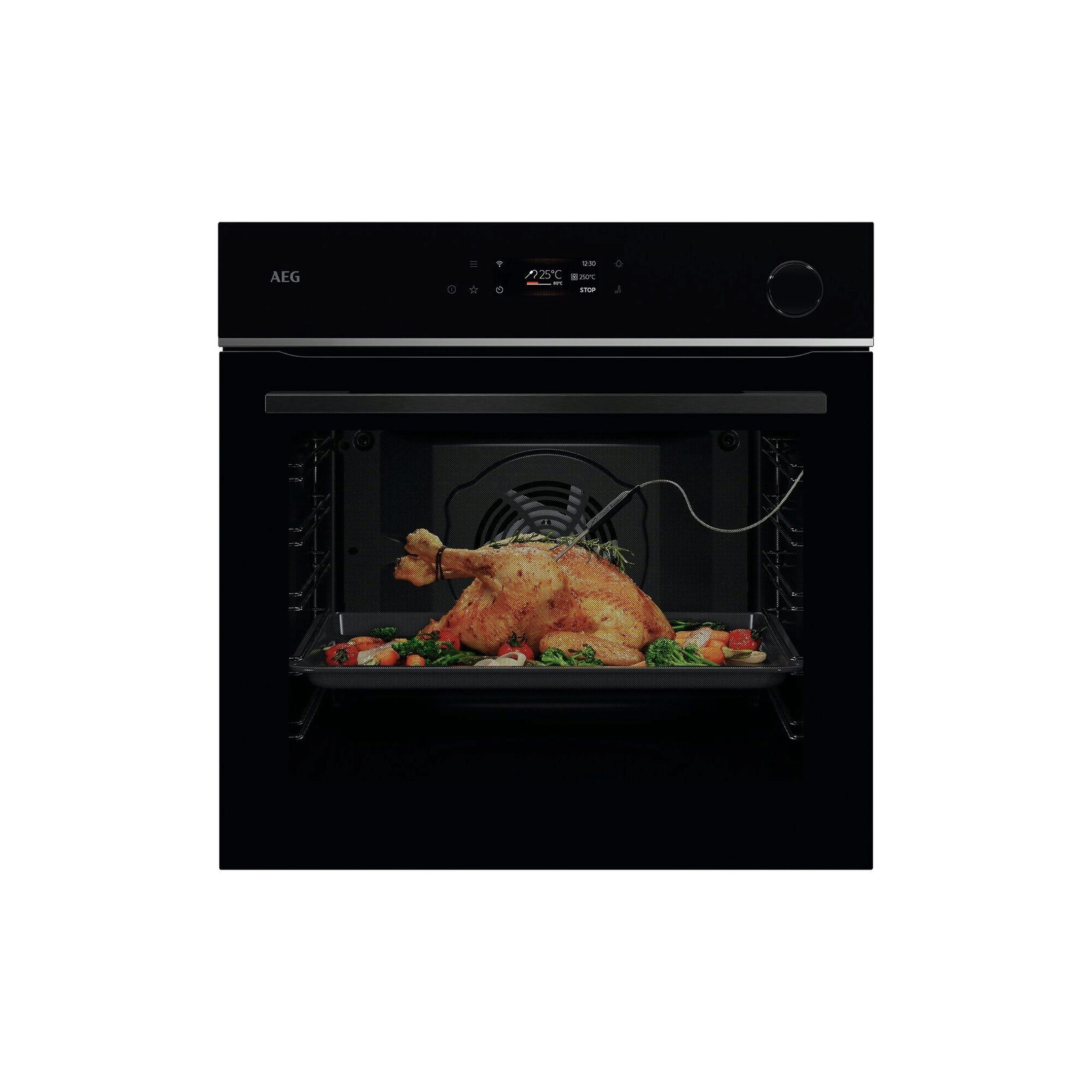 AEG 7000 MealAssist TR7PB63ZSB Einbaubackofen SteamCrisp Pyrolyse