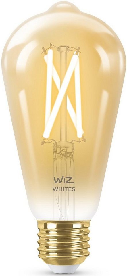 WiZ Tunable White Filament LED Lampe Edisonform Amber E27 7 W 640 lm dimmbar