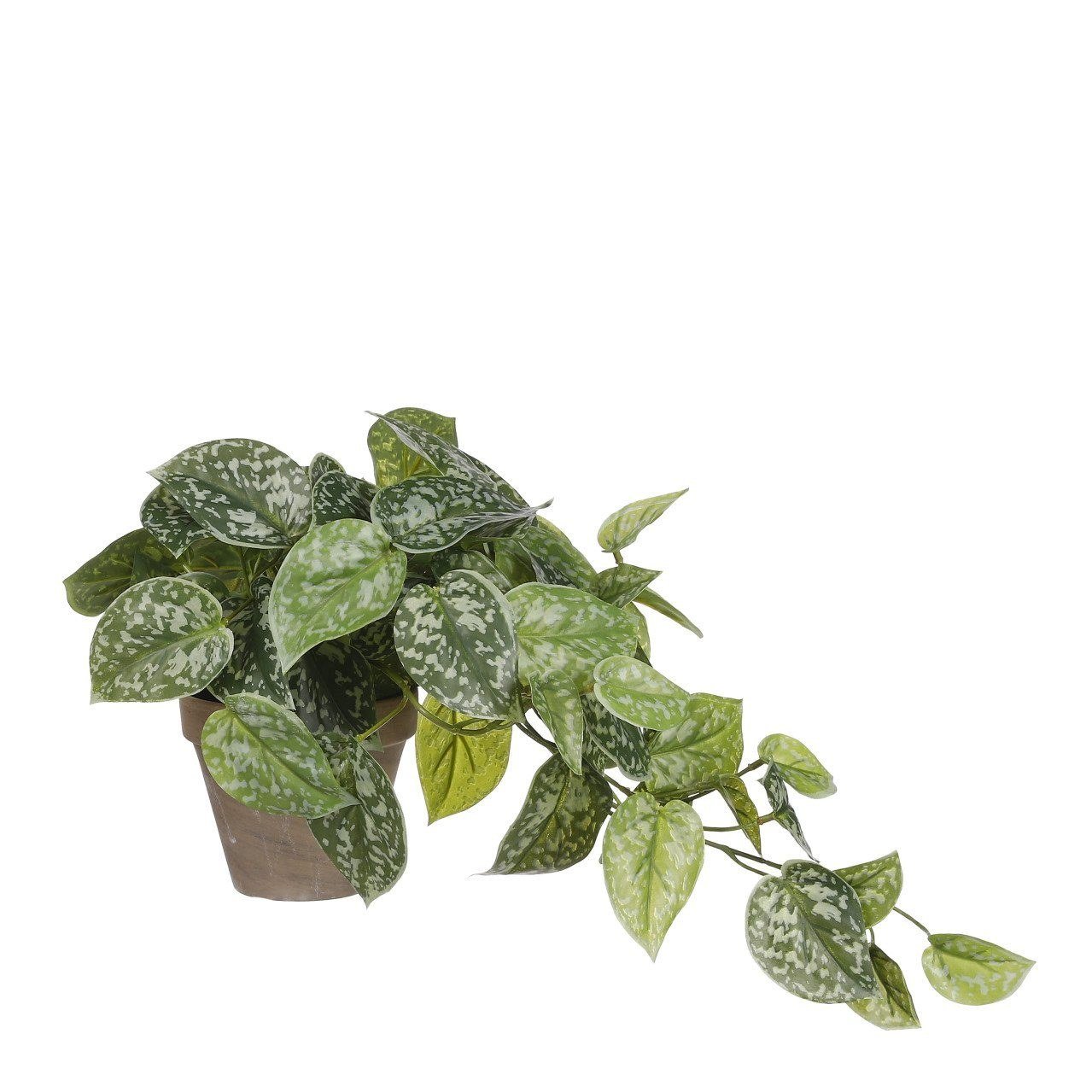 Mica Decorations Künstlicher Scindapsus Grün im Topf 44 cm