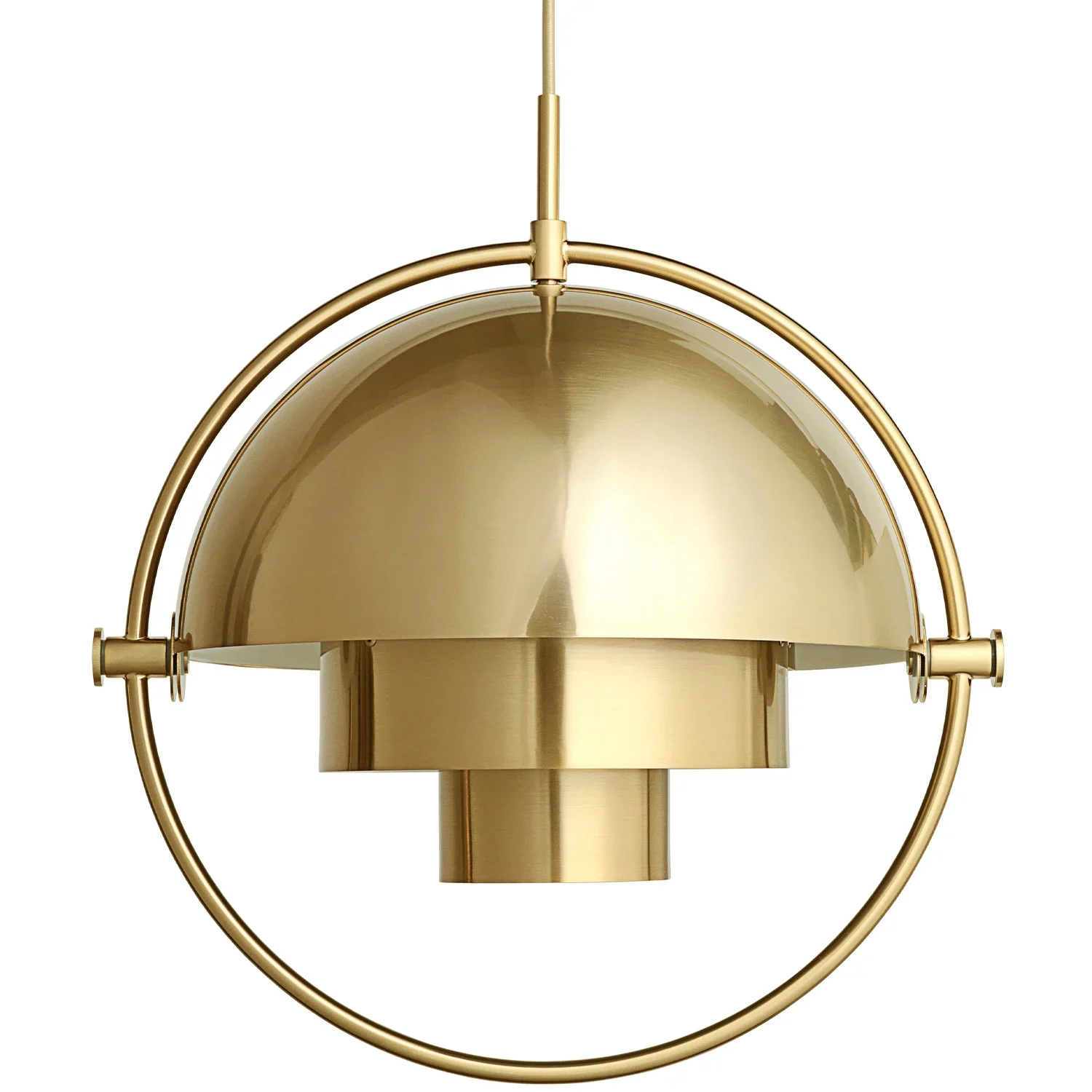 GUBI Multi-Lite Pendelleuchte Messing Ø 36 cm