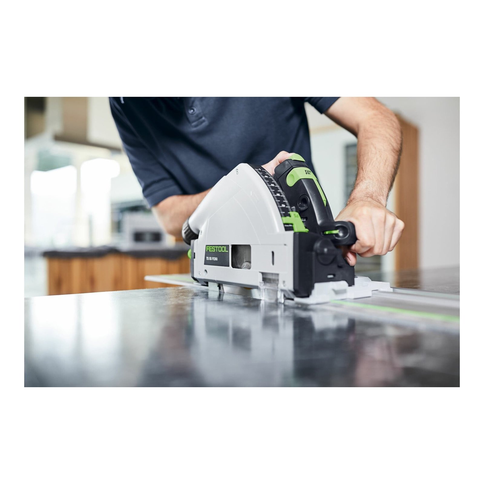 Festool TS 55 FEBQ-Plus-FS Tauchsäge mit Führungsschiene (577010)