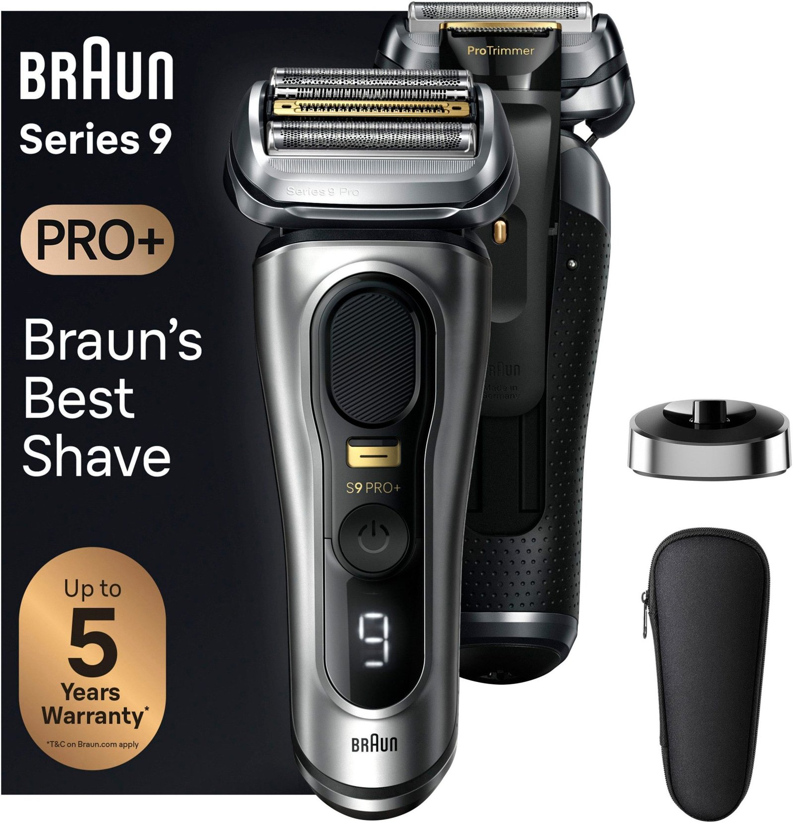 Braun Series 9 Pro+ 9517s Nass/Trocken-Rasierer mit Ladestation