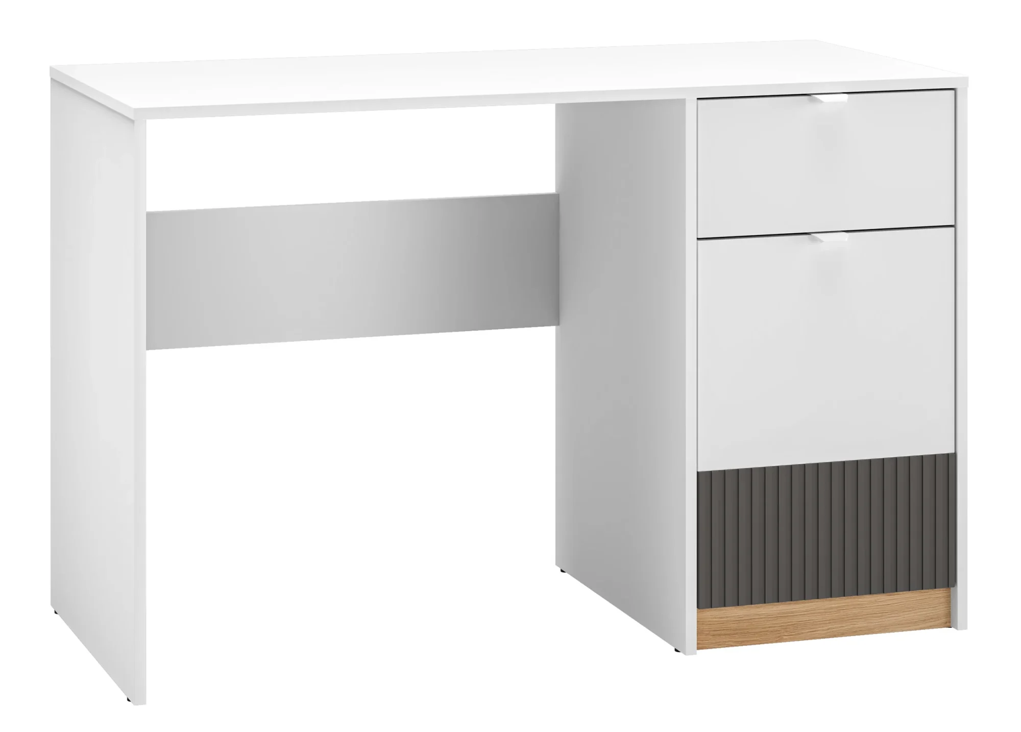 Selsey Torino Jugendschreibtisch 120 cm mit Tür und Schublade, Honey Castello Eiche