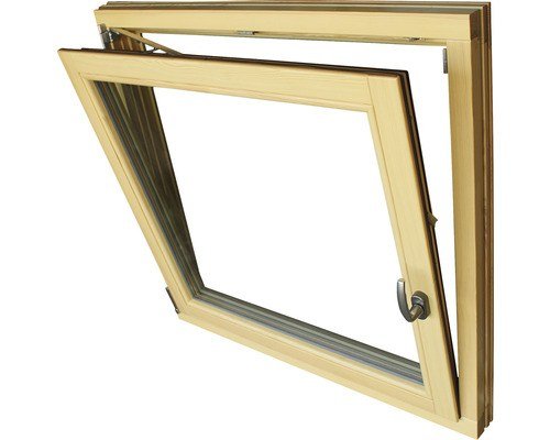 ARON Renova Holzfenster Kiefer lackiert S20 100 x 100 cm Dreh-Kipp dreifach verglast