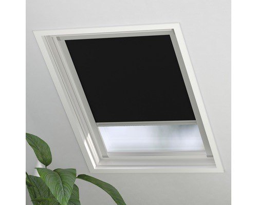 SOLUNA Dachfenster-Verdunkelungsrollo schwarz für Velux Größe C02 (38,3 x 54 cm)