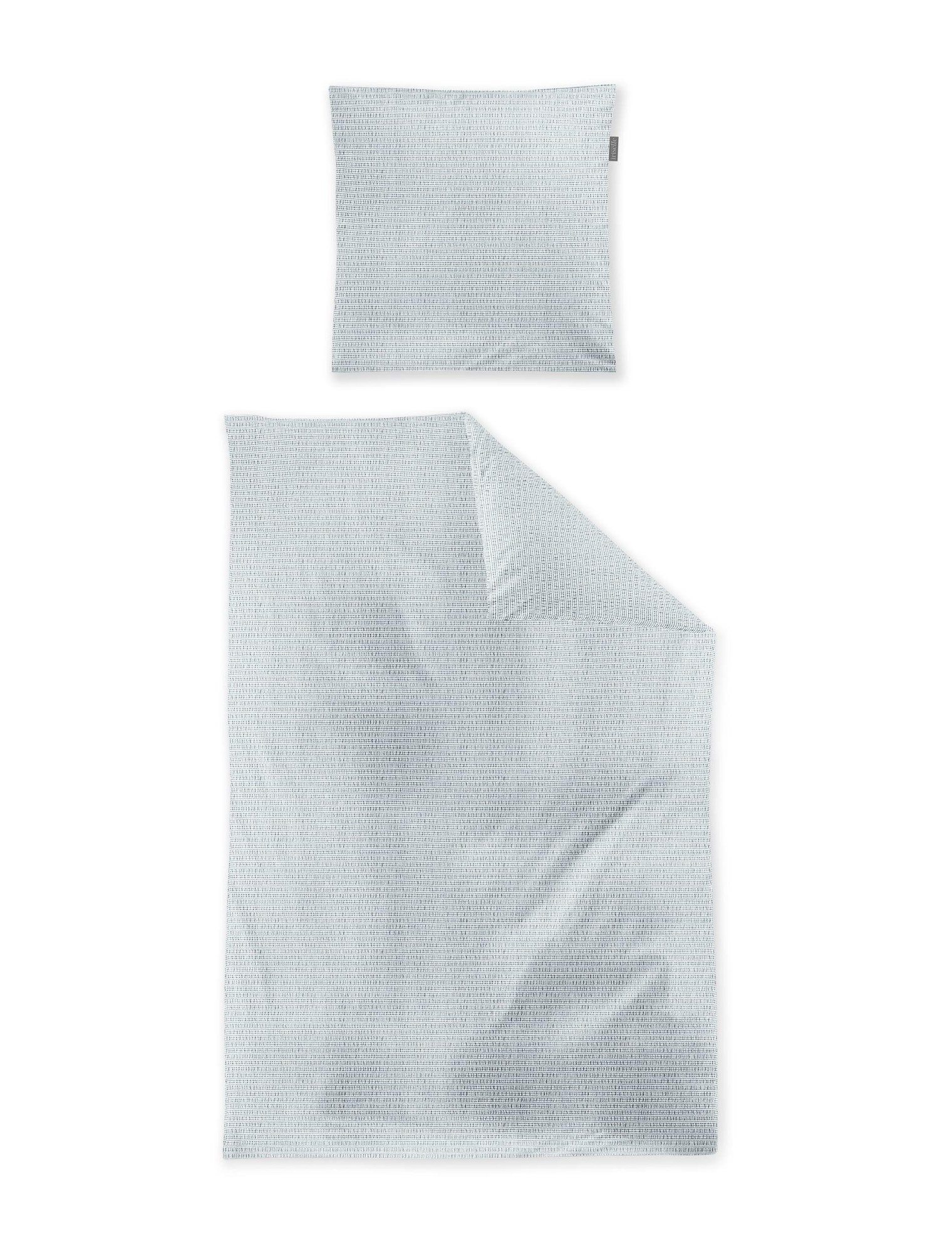 Irisette Seersucker Bettwäsche Jade 135 × 200 cm