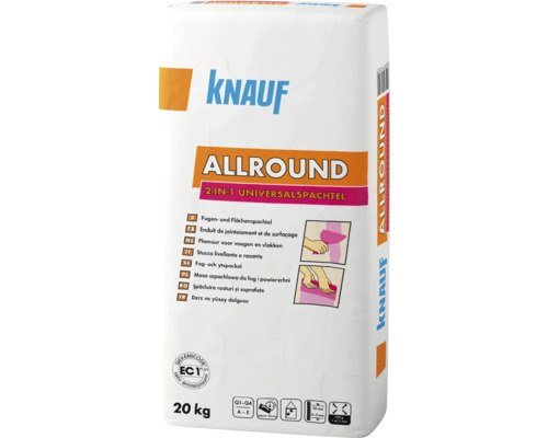 Knauf Allround 2in1 Spachtelmasse weiß 20 kg