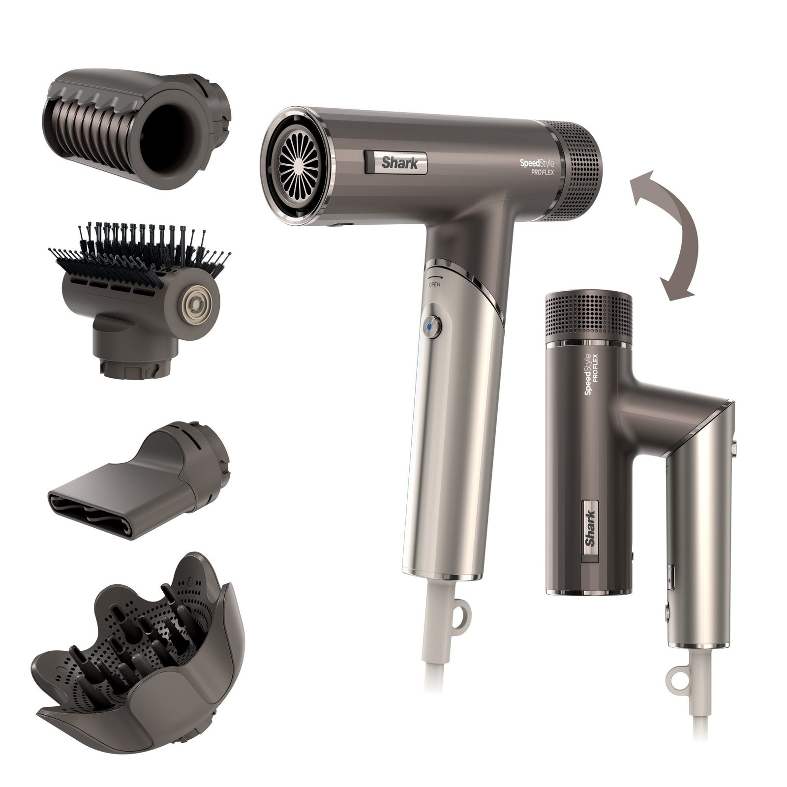 Shark SpeedStyle Pro Flex HD542EU Haartrockner zusammenklappbar