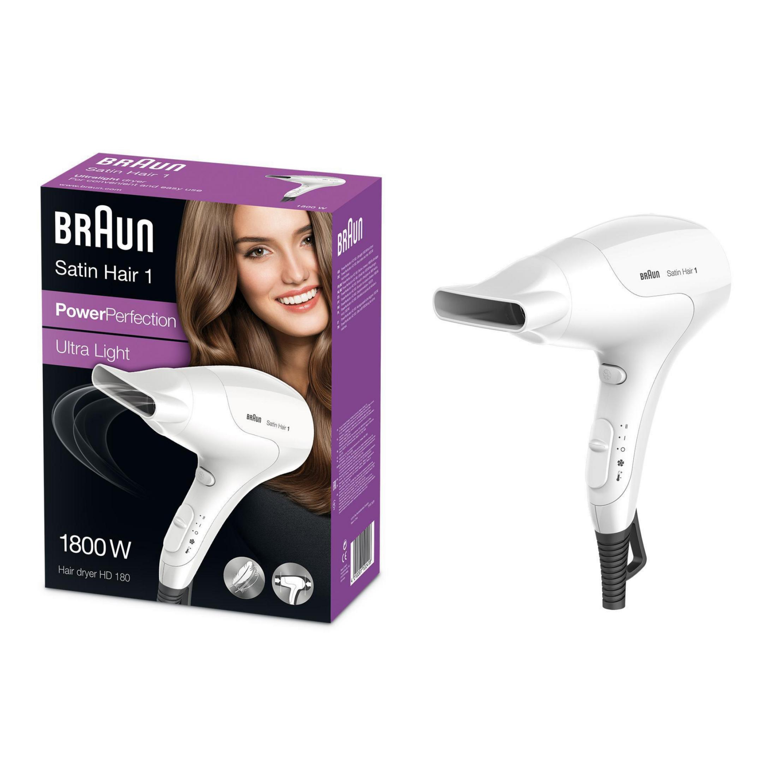 Braun Satin Hair PowerPerfection HD 180 Haartrockner 1800 W