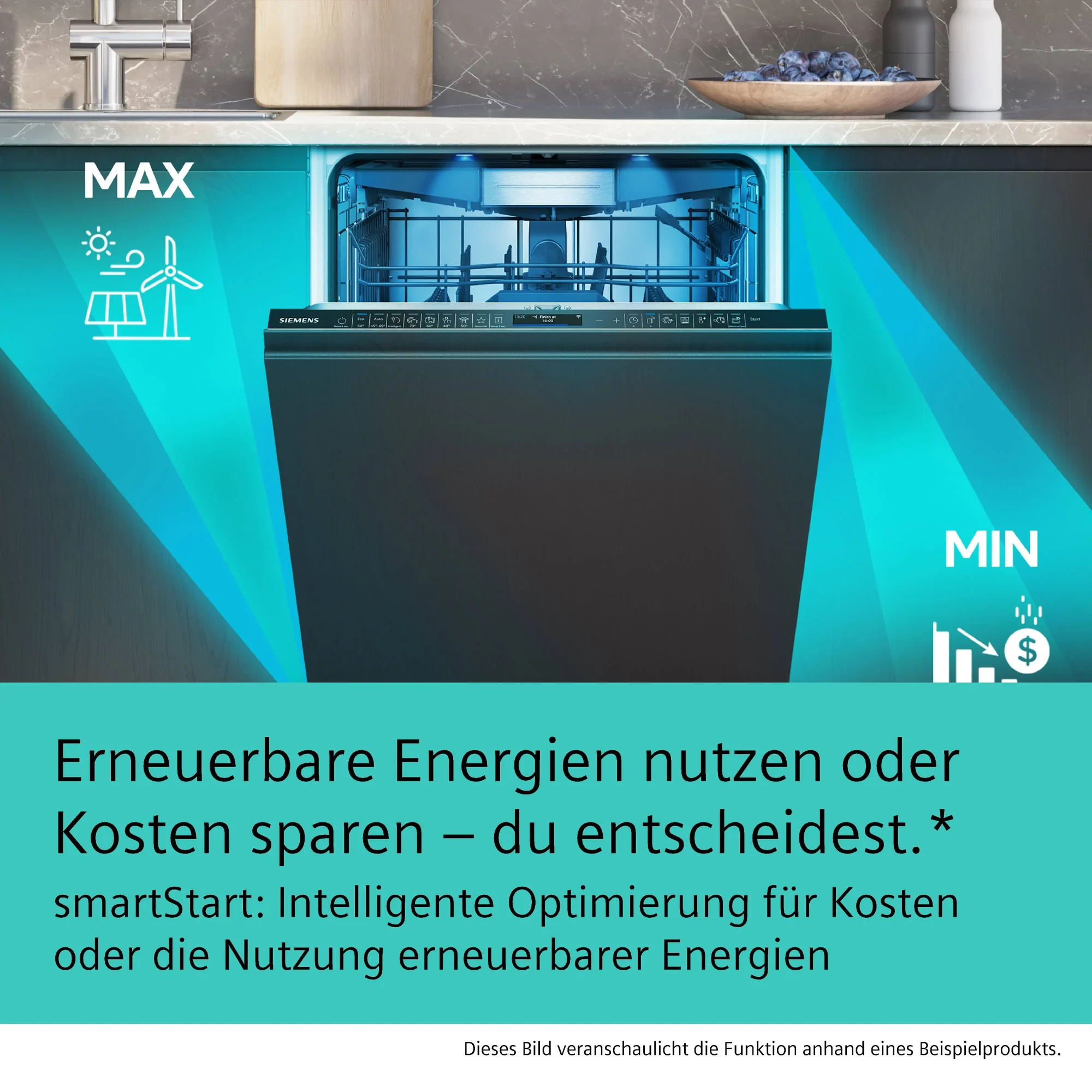 Siemens iQ300 SN23EW03ME freistehender Geschirrspüler 60 cm Weiß 14 Maßgedecke