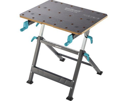 Wolfcraft Master 650 Ergo Klappbare Werkbank mit Schraubstock (6870000)