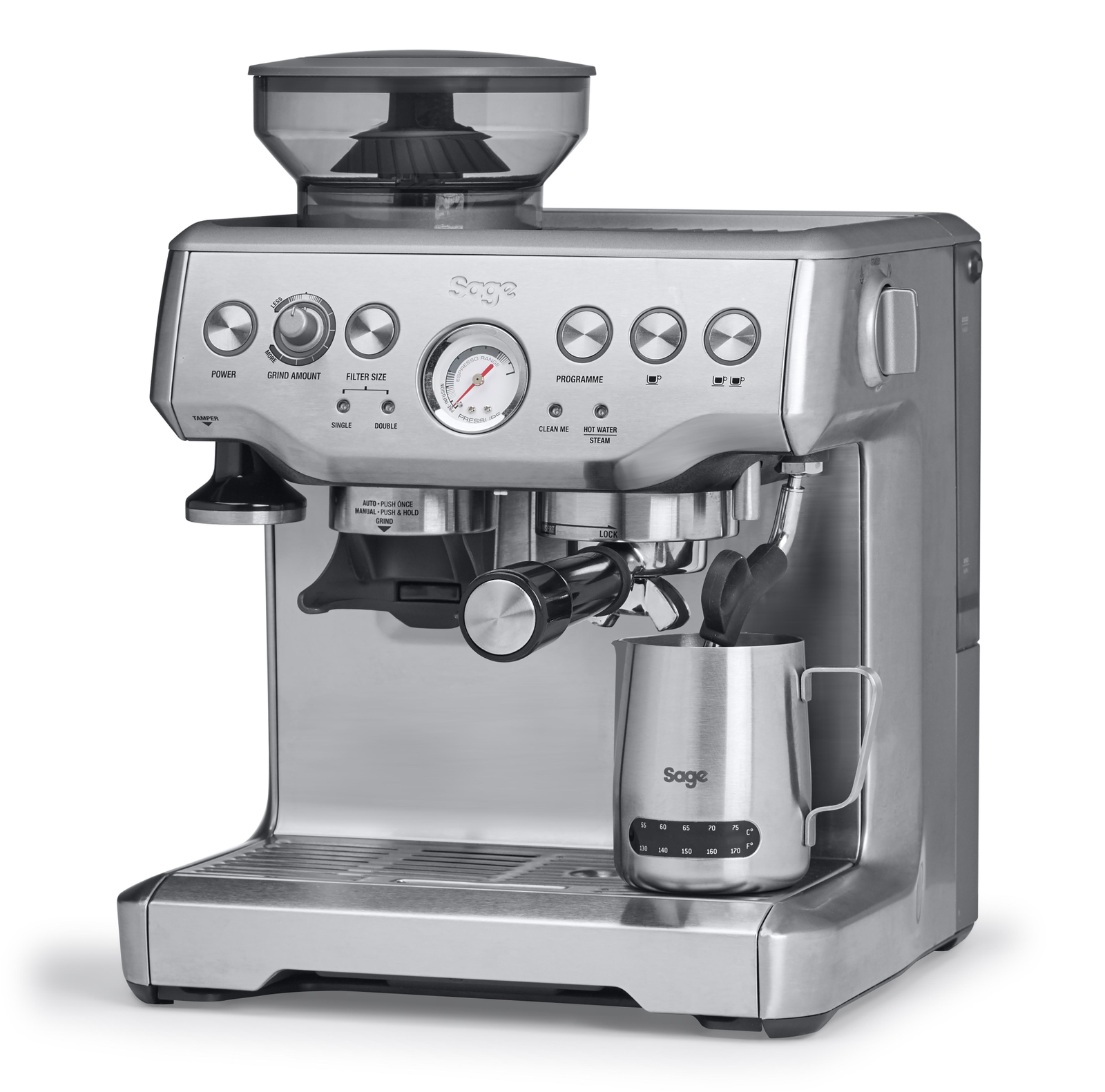 Sage The Barista Express Siebträgermaschine mit Mahlwerk