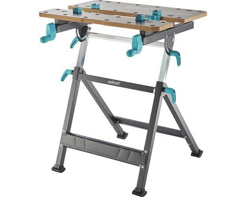 Wolfcraft Master 650 Ergo Klappbare Werkbank mit Schraubstock (6870000)