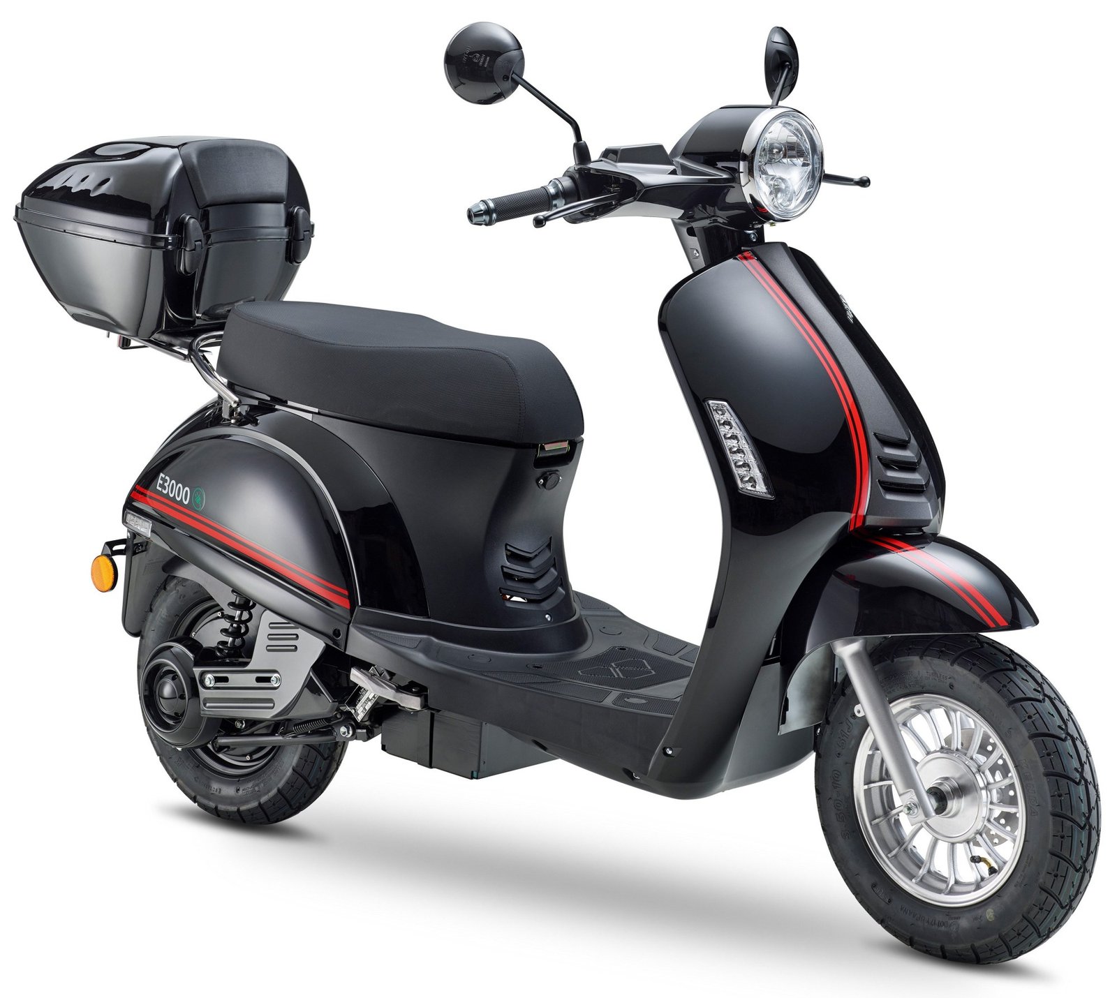 Luxxon E3000 Elektroroller 3000 W 45 km/h mit Topcase