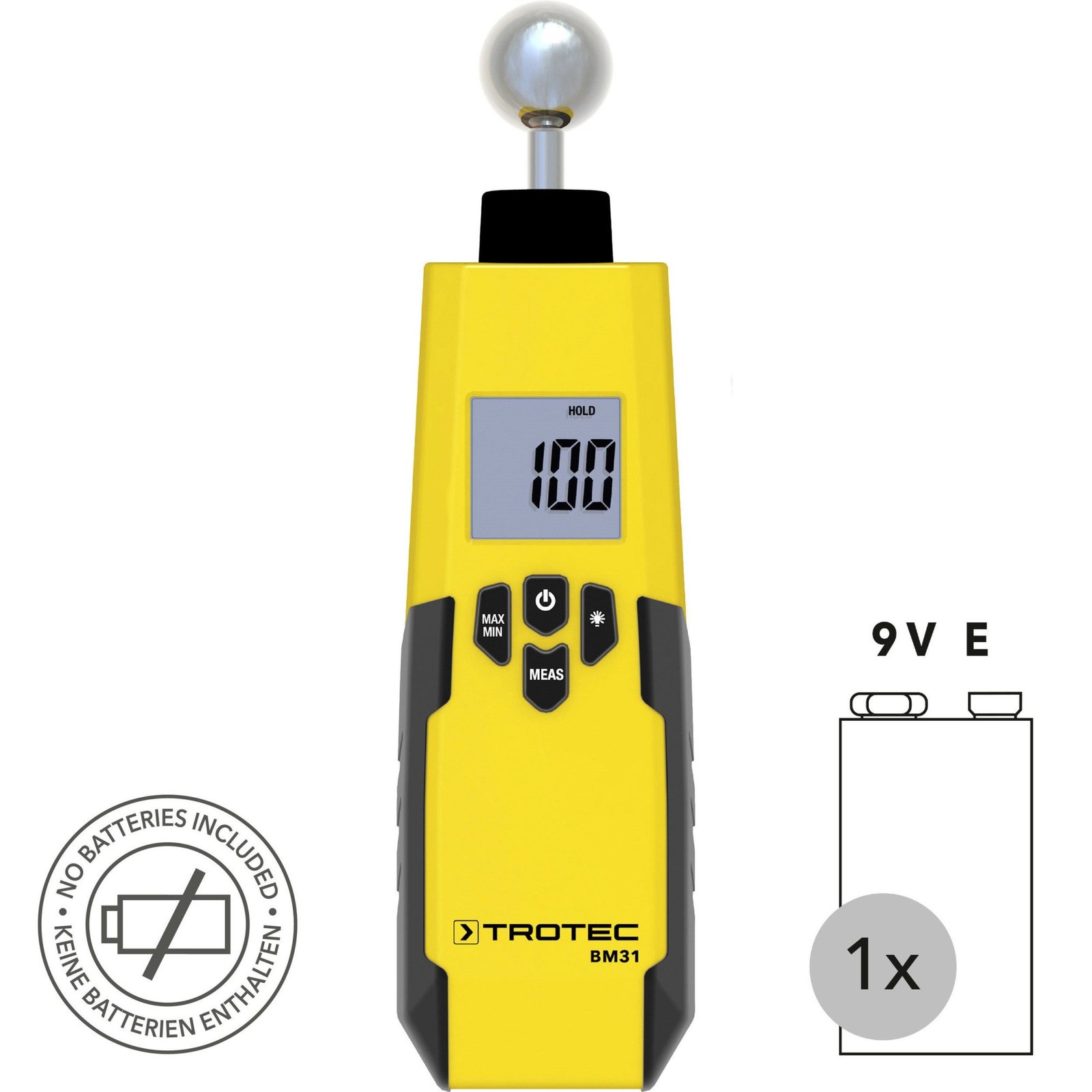 Trotec BM31 Feuchtemessgerät zerstörungsfrei (3510205031)