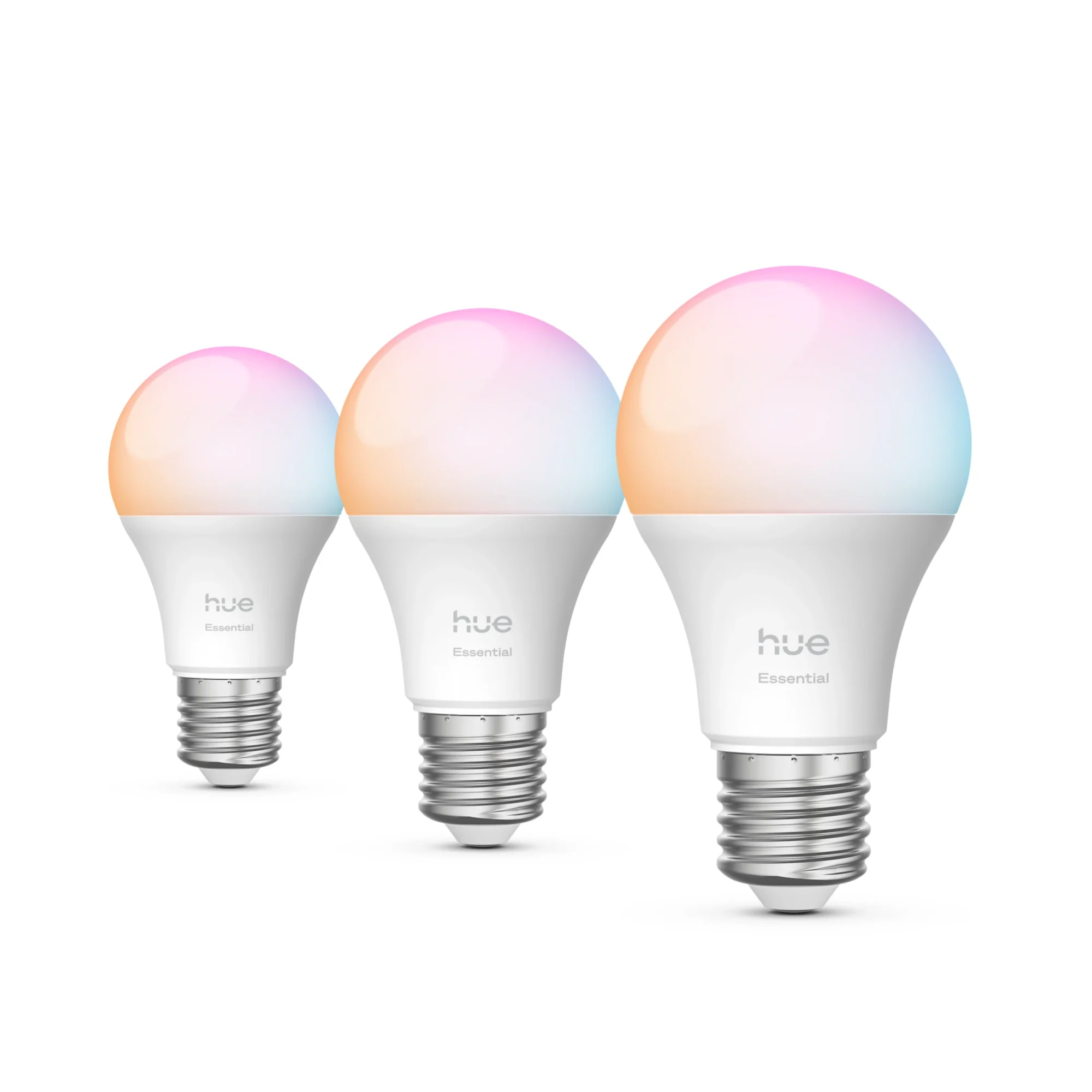 Philips Hue White and Color Ambiance Essential A60 E27 Smarte Lampe 806 lm 3er-Pack