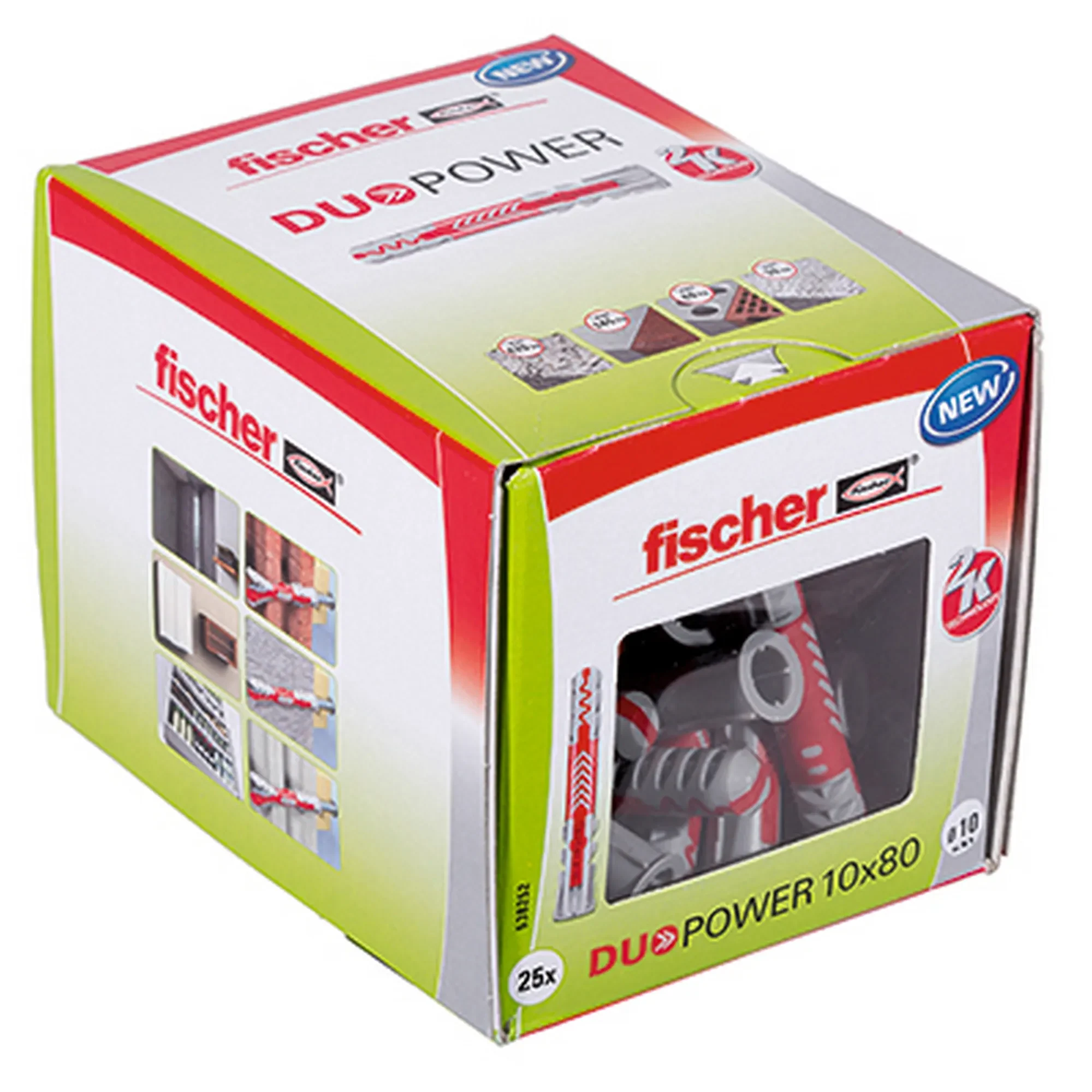 fischer DuoPower Universaldübel 10 x 80 mm 25 Stück