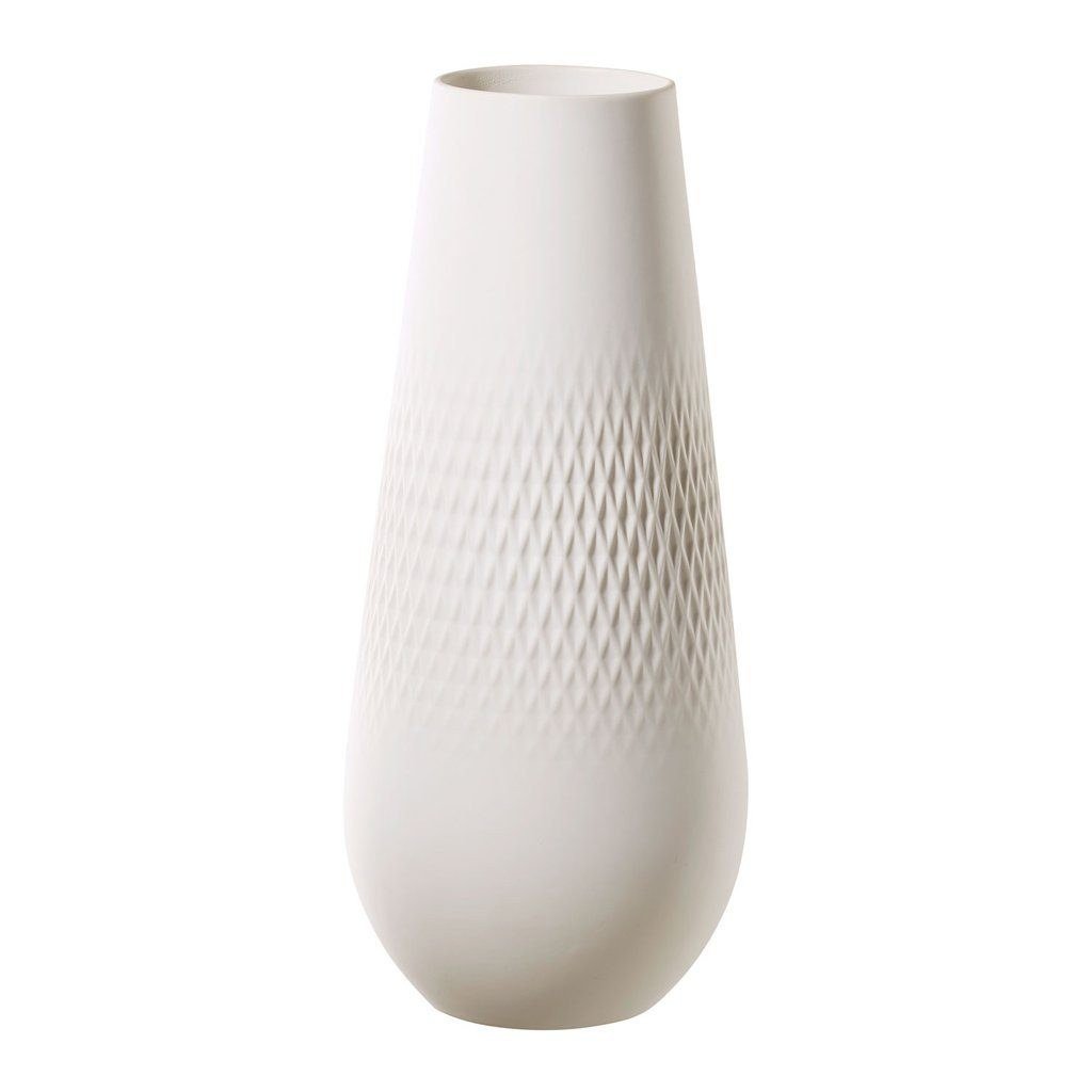 Villeroy & Boch Manufacture Collier Carré Vase hoch weiß 26 cm