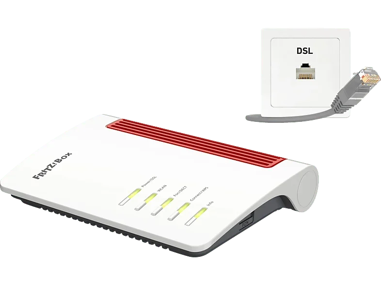FRITZ!Box 7530 AX WLAN-Router Wi-Fi 6 VDSL/ADSL Modem 1.802 Mbit/s