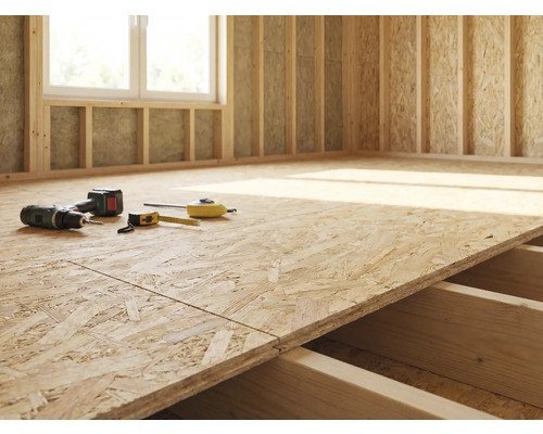 Swiss Krono OSB3 Verlegeplatte 2050 x 675 mm mit Nut und Feder E1 ungeschliffen