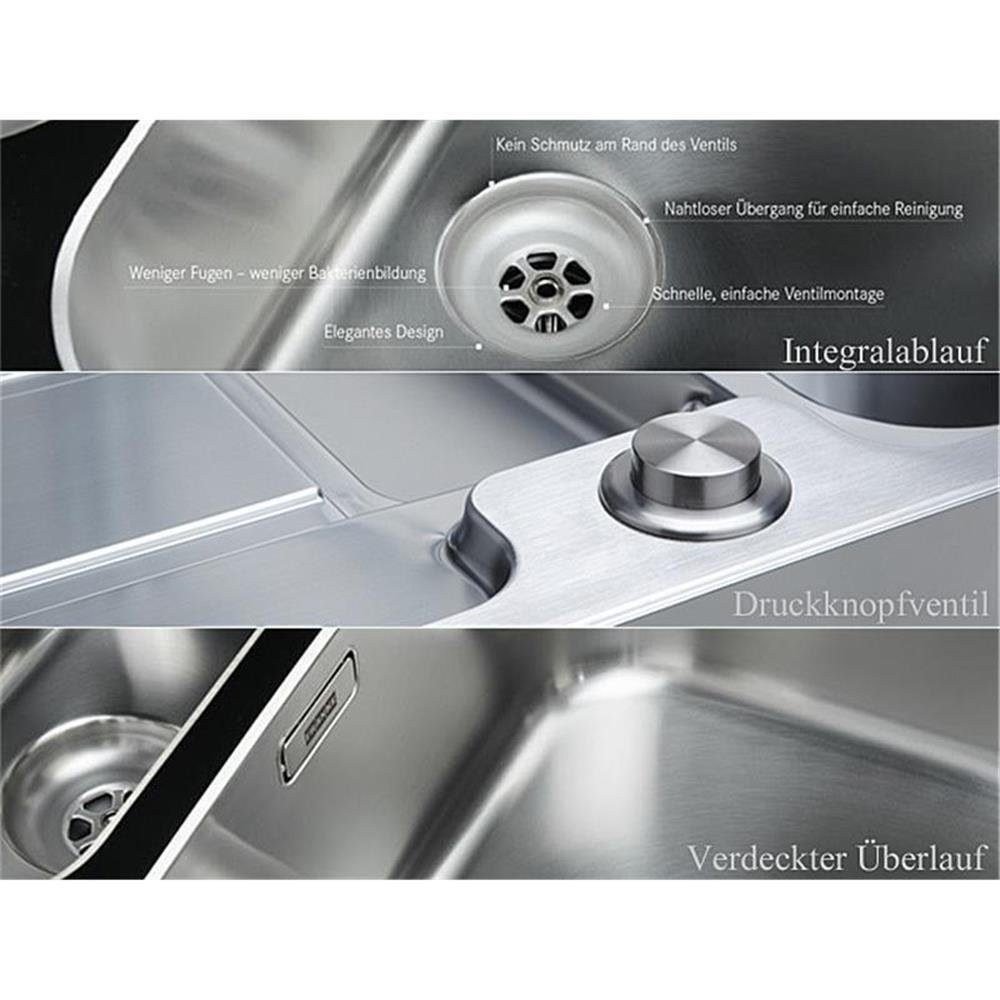 Franke Hydros HDX 254 Edelstahl-Einbauspüle 96,5 x 51 cm