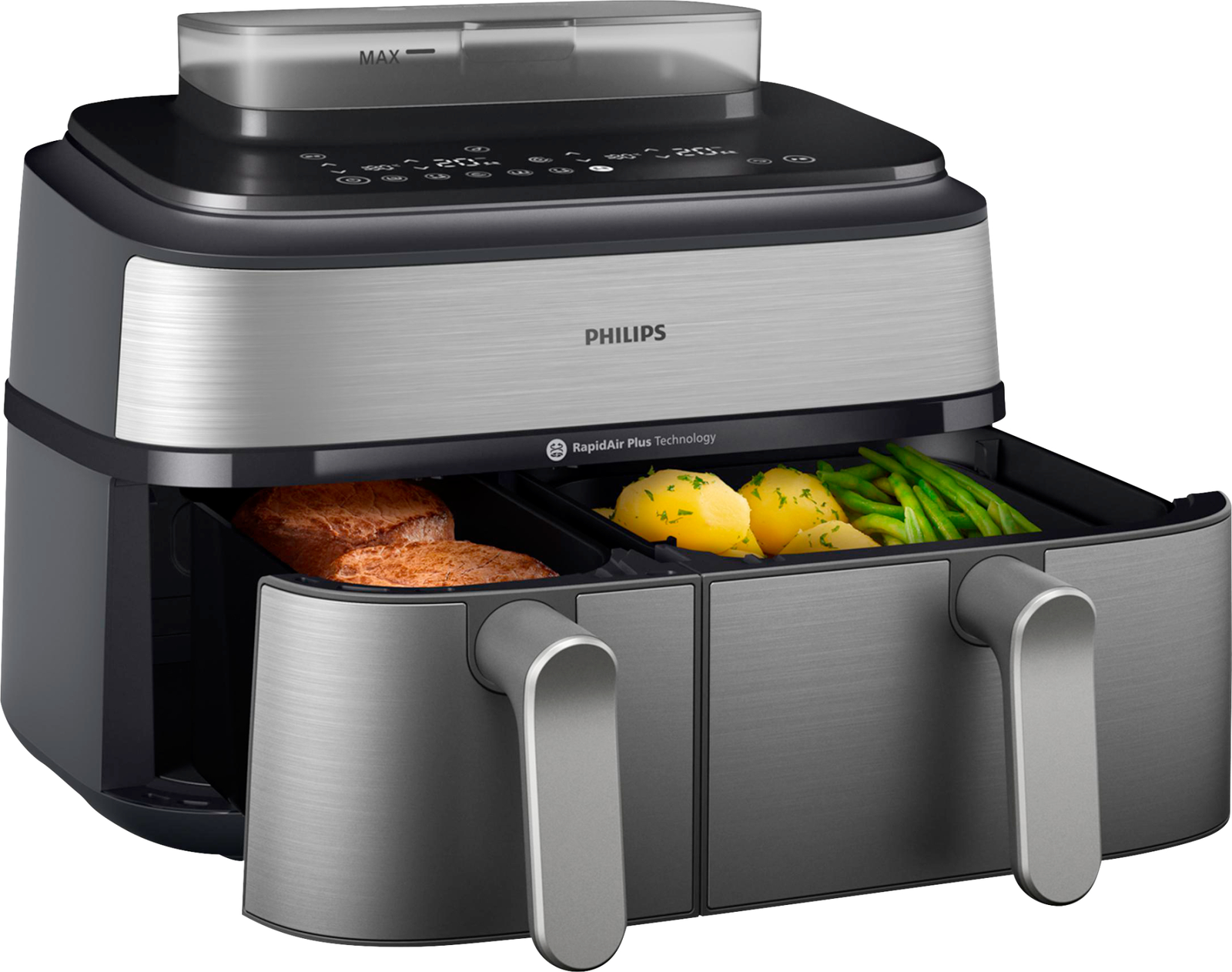 Philips 5000 Series Steam Airfryer NA555/00 Heißluftfritteuse mit Dampf 9 l