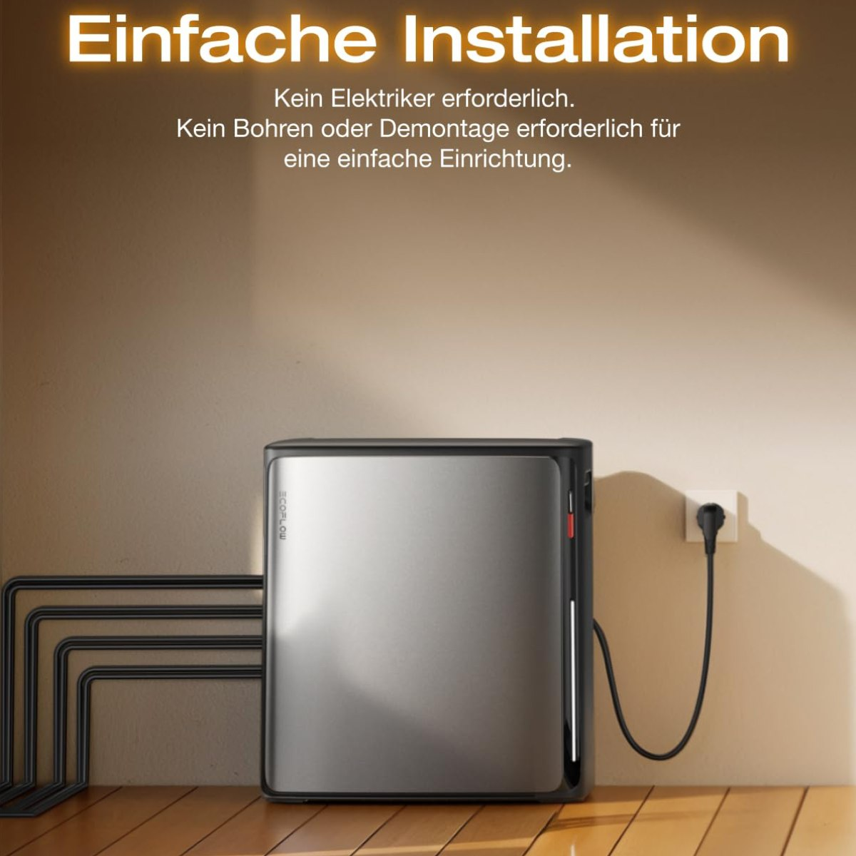 EcoFlow STREAM Ultra X Balkonkraftwerk-Set mit 2 x 450 W Solarmodulen
